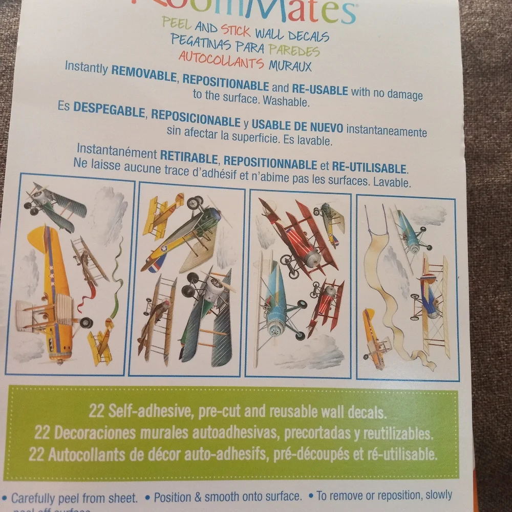 Wall decals - vintage planes